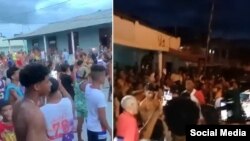 La protesta en Caimanera, Guantánamo, que tuvo lugar el 6 de mayo de 2023 dejó varios detenidos. (Captura de videos en redes sociales).