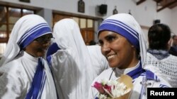 Monjas de Nicaragua que fueron expulsadas del país. (Reuters / Mayela López).