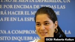 Sisi Abascal, joven cubana opositora al regimen cubano.